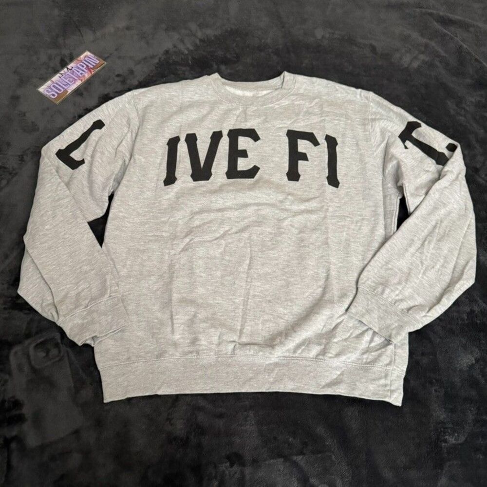 LVFT Crewneck Sweatshirt Sweater Mens sz M Grey Live Fit Lifestyle x Performance